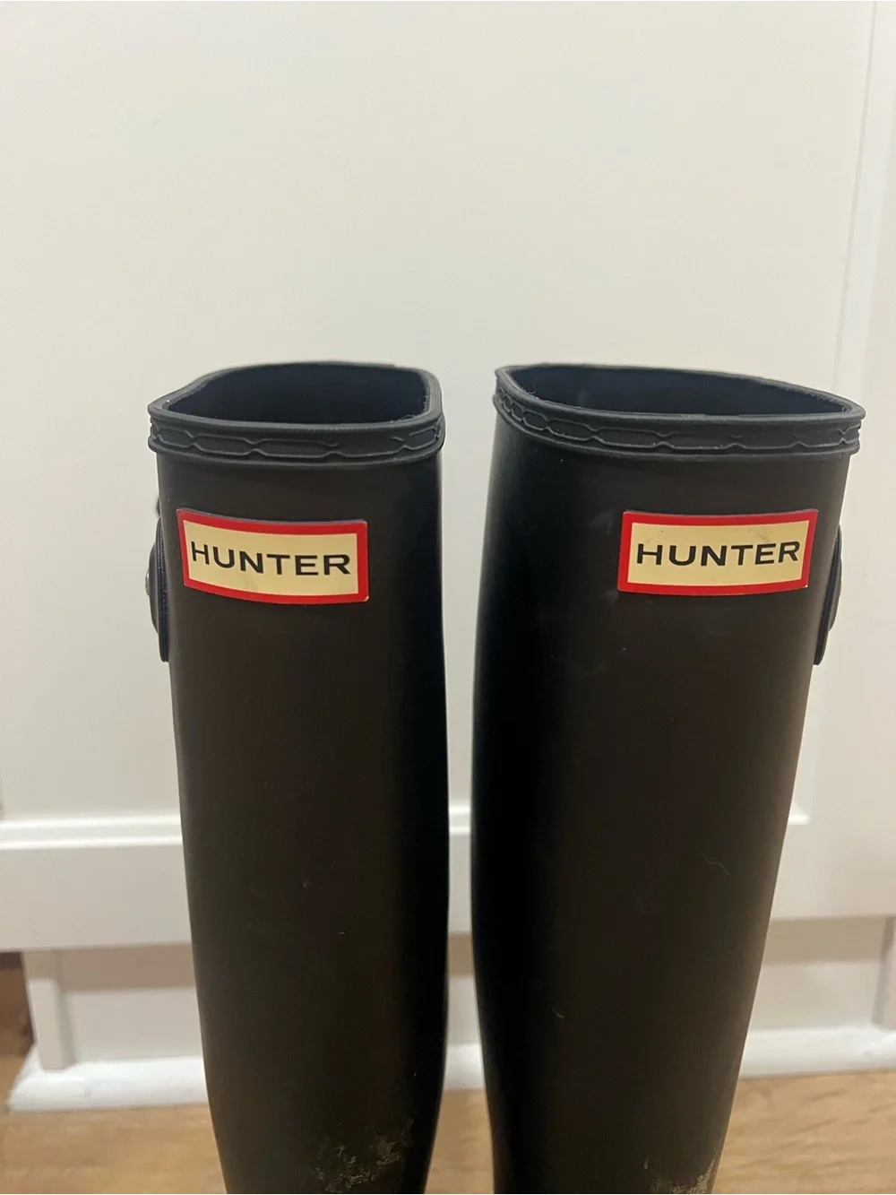Hunter Matte Black Tall Rain Boots